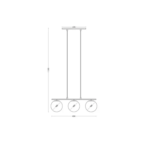 Подвес BL 1103-3P BK - фото 2