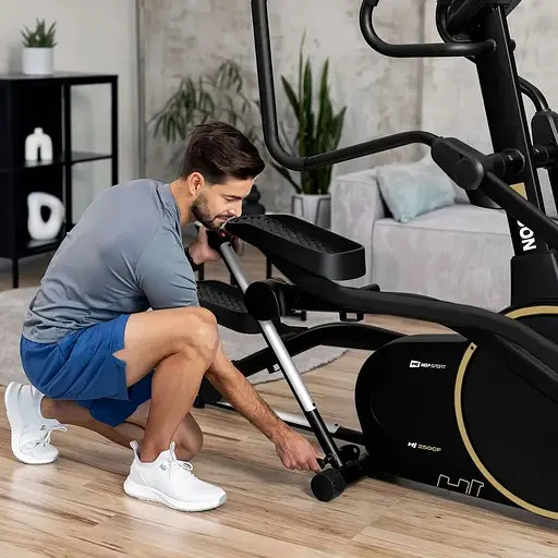 Орбитрек Hop-Sport HS-250CF Jucon черно-золотистый - фото 6