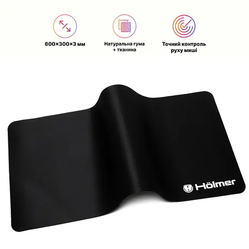 Килимок для миші Hölmer OMP-04 600х300х3 мм (OMP-04) - фото 6