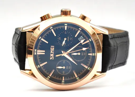 Чоловічий годинник Skmei Prestige 9127 Black класичні - фото 3