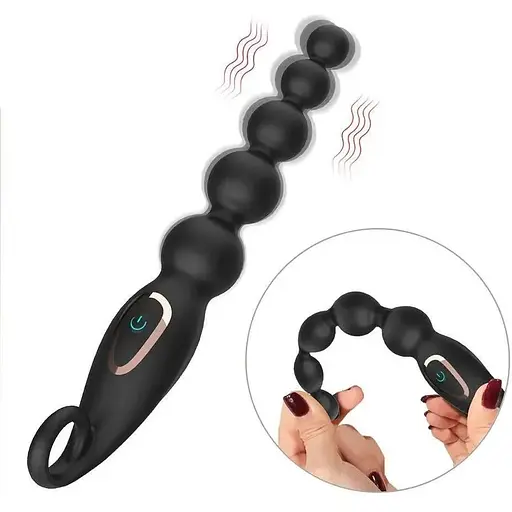 Анальна пробка стимулятор віброкулька, масажер простати - фото 4