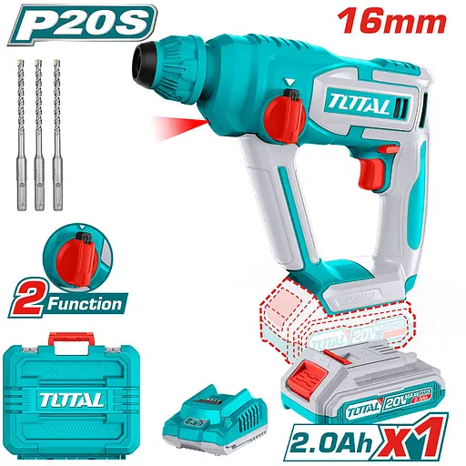 Перфоратор аккумуляторный Total TRHLI201681 - фото 3