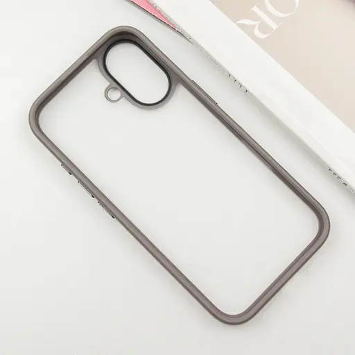 Чохол Epik TPU+PC Metal Buttons для Apple iPhone 16, 6.1 Сірий - фото 4