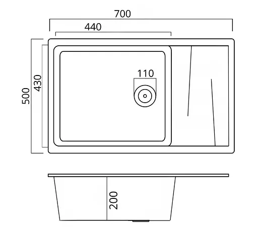 Кухонная мойка Platinum 7050 CASCADA белый (SP000042091) - фото 7