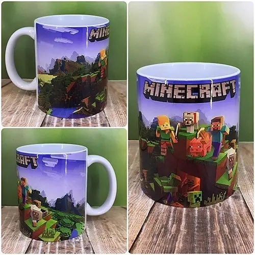 Набор: Сумка-бананка+ Кружка майнкрафт "Minecraft" детская с принтом (00251) - фото 3