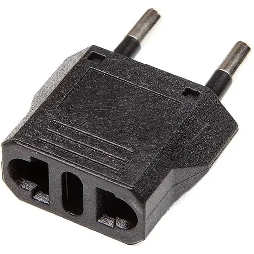 Адаптер мережевий з китайської вилки на євророзетку EU Plug PowerPlant DV00DV0022