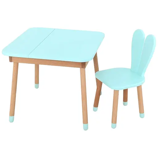 Дитячий столик Bambi 04-025B-DESK для творчості зі стільчиком 60х60 см