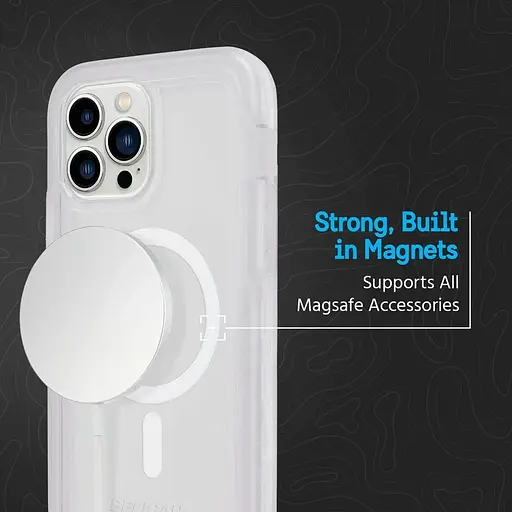 Противоударный чехол с клипсой Pelican Voyager MagSafe для iPhone 14 Pro (6.1") Clear аналог OtterBox Defender - фото 5