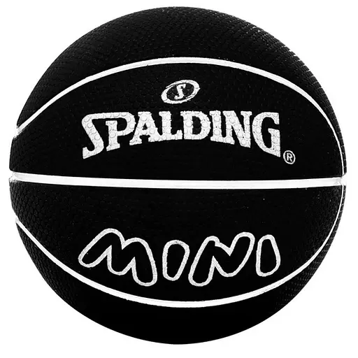 Мяч баскетбольный SPALDEENS MINI Spalding 51335Z, черный 5.5 см - фото 1