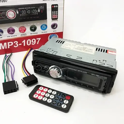 Автомагнитола MP3 1097 BT 1 DIN с LED экраном - фото 6