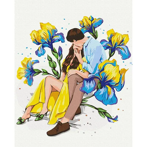 Картина по номерам Квітуче кохання Alla Berezovska Brushme 40x50 см різнокольорова 000277316