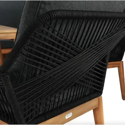 Комплект садовой мебели Di Volio Albenga черный - фото 4