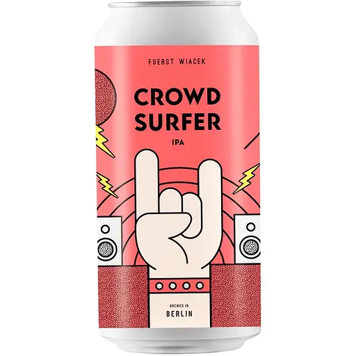 Пиво Fuerst Wiacek Crowdsurfer світле 6.2% 0.44 л ж/б