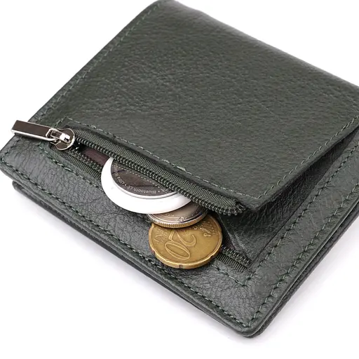 Жіночий гаманець на магніті з натуральної шкіри ST Leather 9.5х10х2 см acs0029654 - фото 7