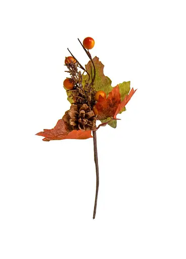 Декоративна гілка "Осінній букетик" 28 см Elisey  