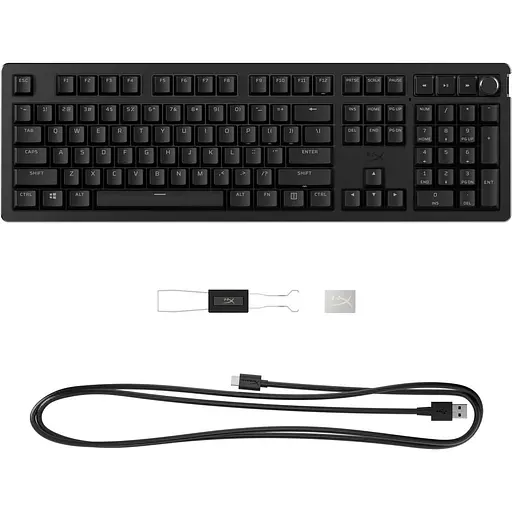 Клавіатура HyperX Alloy Rise 106key, Red, USB-A, EN/UA, RGB, чорний (7G7A3AA) - фото 5