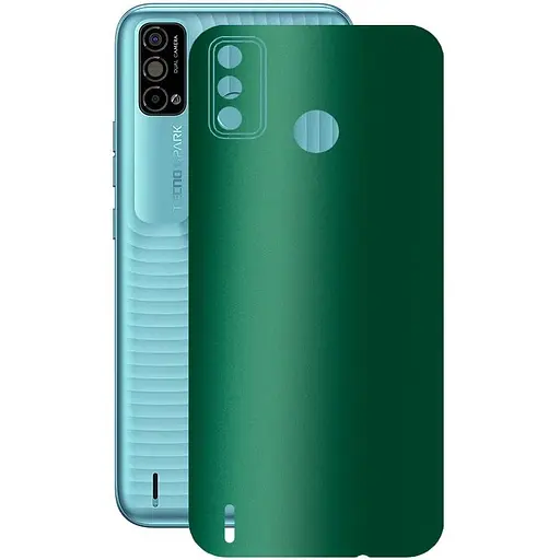 Защитная пленка StatusSKIN для Tecno Spark Go 2021 Корпус Винил Зеленая - фото 1