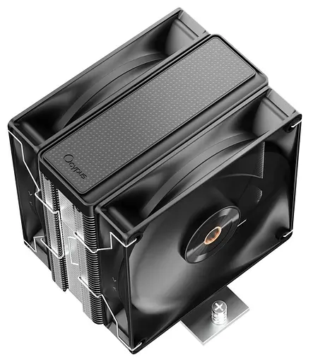 Кулер для процесора OCYPUS DELTA A40 ELITE BK DUAL FAN (DELTA-A40-BK2NNWN00X-GL) - фото 2