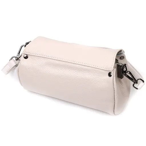 Кожаная женская сумка Vintage с треугольным клапаном 21.5х13.5х7 см sum0028983 - фото 2