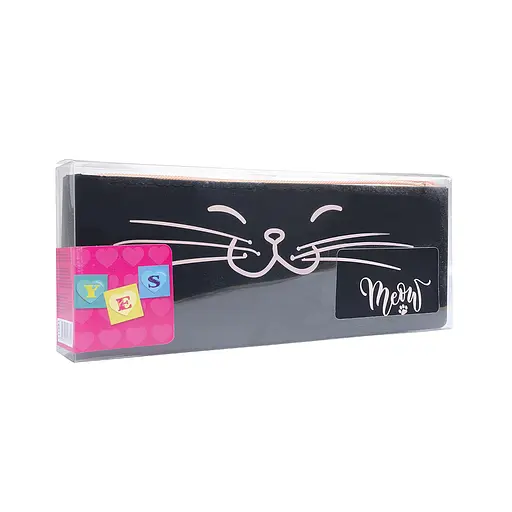 Шкільний пенал силіконовий Yes SI-01 "Meow" чорний - фото 1