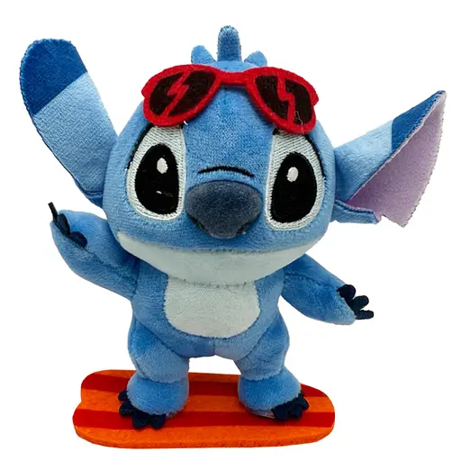 Дитяча м'яка іграшка брелок "Стіч серфер" Bambi ST-KEY-3, 13 см - фото 1