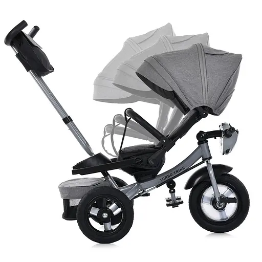 Дитячий триколісний велосипед MT 1007-8 сірий - фото 3