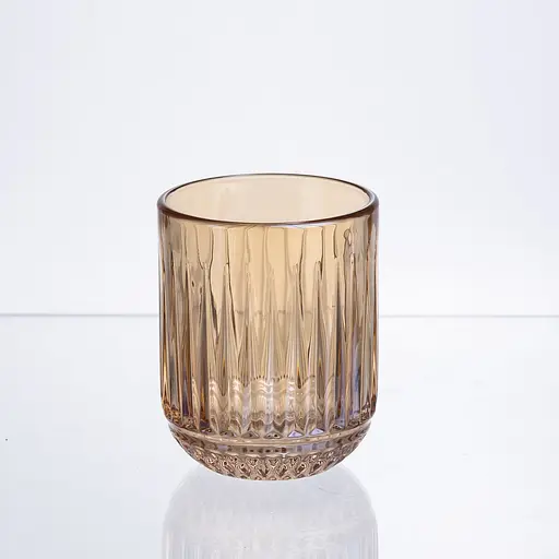 Набор стаканов 6 штук 250 мл из толстого стекла янтарный HP-19-248 стакан прозрачный для напитков Yiwu HP-19-248 - фото 3