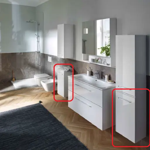 Шафа підвісна Geberit Selnova Square 501.272.00.1 білий, Білий, Білий - фото 5