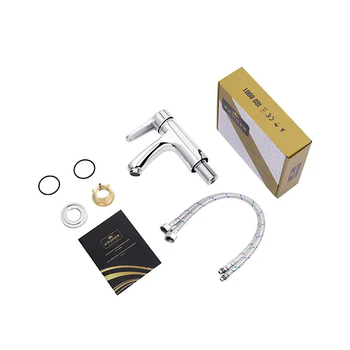 Змішувач для раковини Kroner KRM Elbe - C010 CV014918 Хром - фото 6