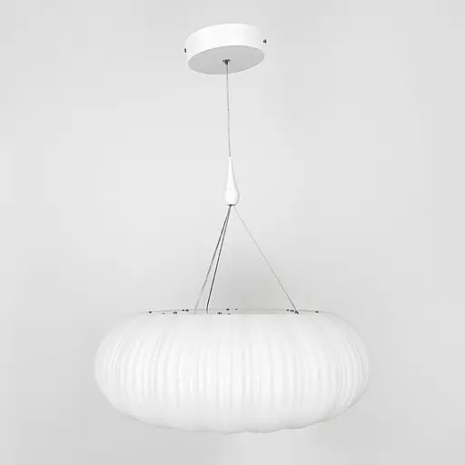 Підвісний світильник з білим фігурним абажуром Ø 38 см | Арт. SG 28-450 | Line F - фото 5