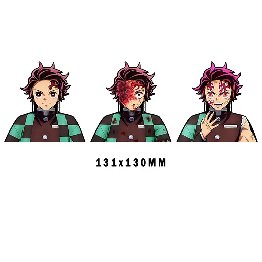 Голографічна наліпка Клинок, що розсікає демонів Танджиро Камадо Demon Slayer Tanjiro Kamado - фото 1