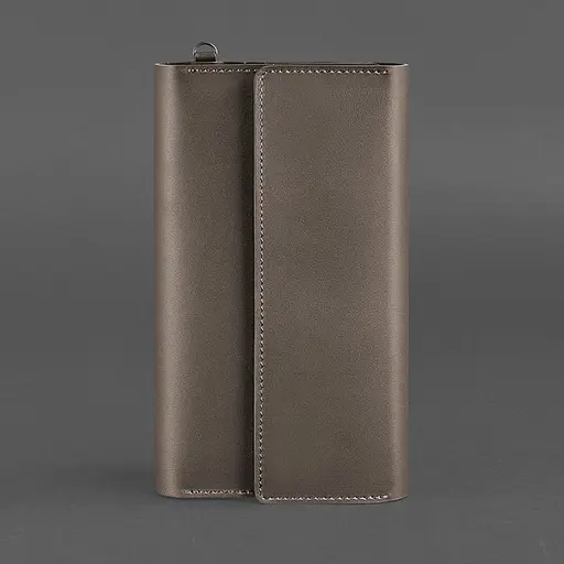 Кожаный клатч-органайзер (Тревел-Кейс) 5.1 темно-бежевый - фото 6