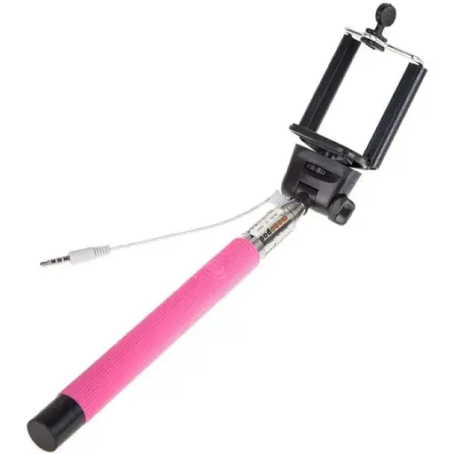 Монопод Z07-5S через Aux 3,5 мм разъем, розовый, черный, голубой - фото 1