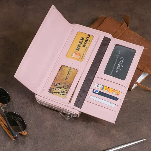 Кожаный женский кошелек ST Leather 20х10х2 см acs0015306 - фото 8