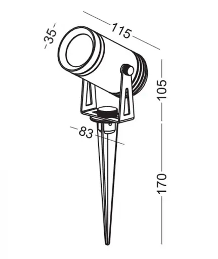 Світильник на ніжці KLOODI KDSL-PA60 6W 3K 38D - фото 2