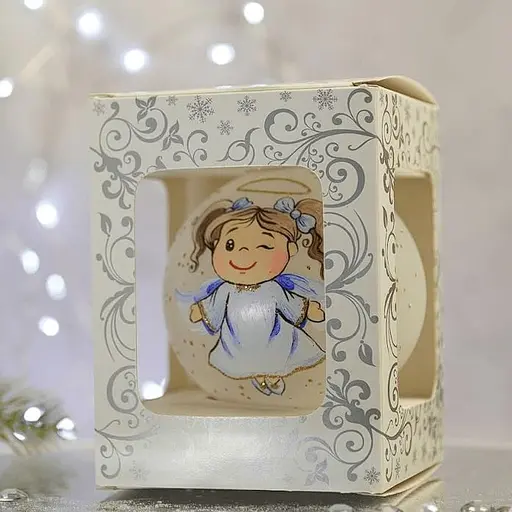 Ялинкова прикраса Санта Шоп Ангелики Бешкетниця скло (4820001112528) - фото 4