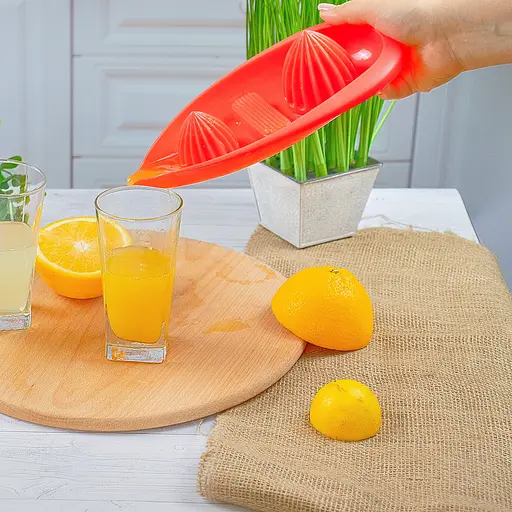 Соковыжималка ручная для цитрусовых и терка для овощей, Kitchette Красный 84950 - фото 2