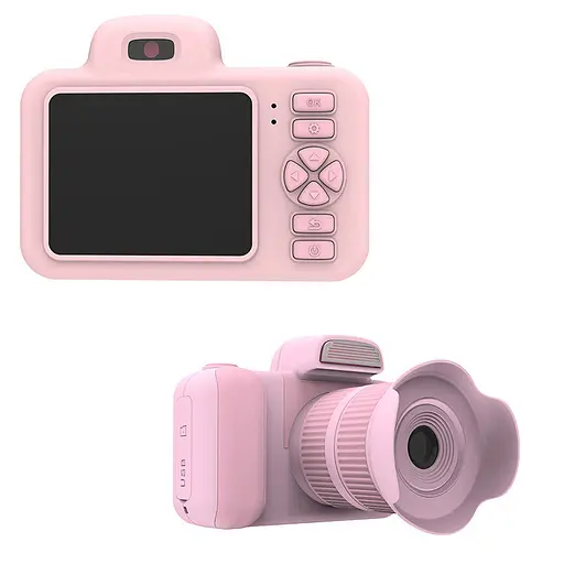Дитяча фотокамера D31 Digital Camera Pink - фото 2