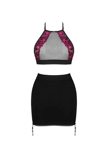 Сексуальный комплект Obsessive Rosenty XL/2XL черный - фото 5