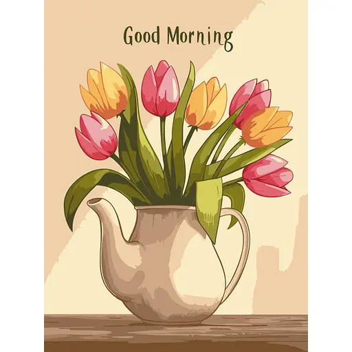 Картина по номерам "Тюльпановое пробуждение" Art Craft 13171-AC 30х40 см - фото 1