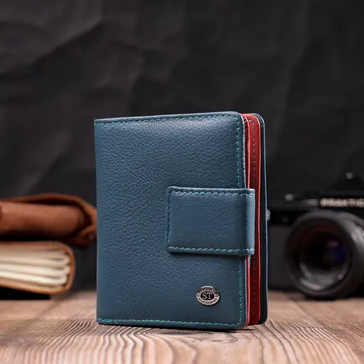 Жіночий шкіряний гаманець ST Leather 9.5х11.5х2.5 см acs0029459 - фото 7