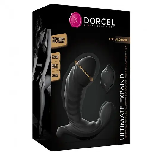 Вібратор Dorcel Ultimate Expand, 12 см чорний - фото 9