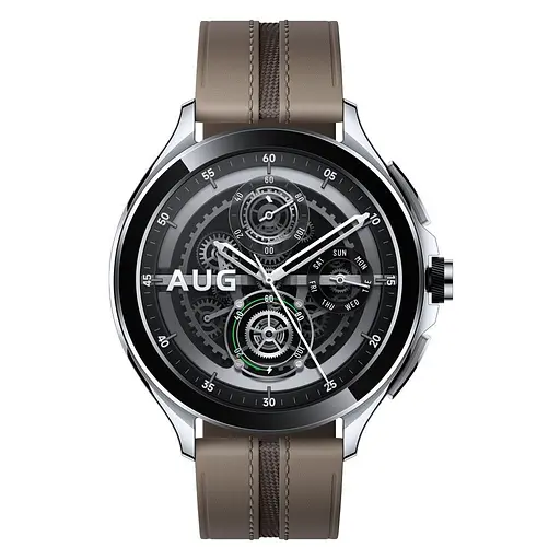 Смарт-часы Xiaomi Watch 2 Pro Bluetooth Silver Case with Brown Leather Strap 1006733 - фото 2