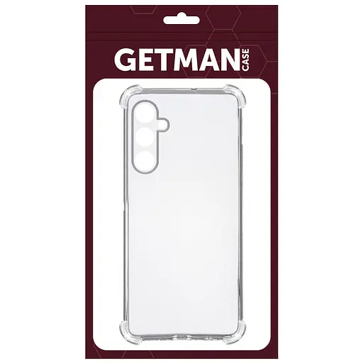 TPU чехол GETMAN Ease logo усиленные углы Full Camera для Samsung Galaxy M14 5G Бесцветный (прозрачный) - фото 4
