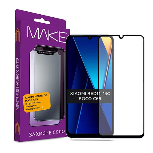 MAKE Захисне скло Xiaomi Redmi 13C/Poco C65