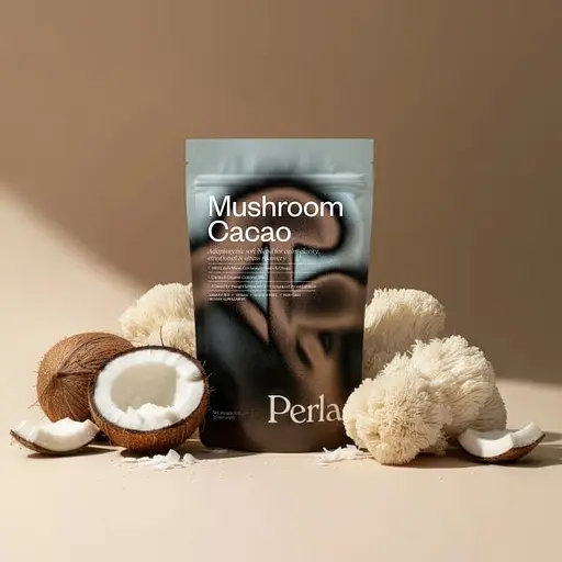 Функциональный напиток Perla Helsa Mushroom Cacao с грибами-адаптогенами 20 порций - фото 3