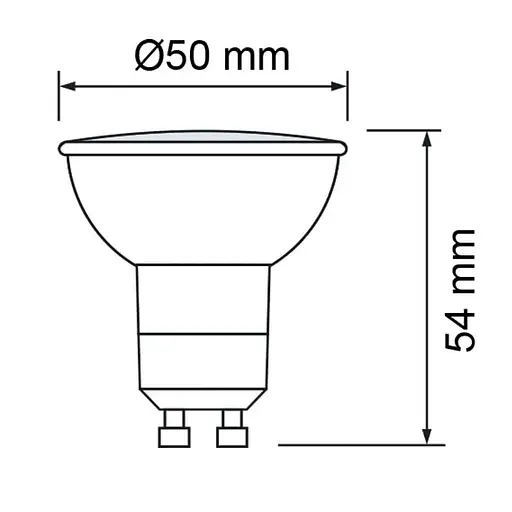 Лампа світлодіодна HOROZ ELECTRIC Convex-10 10W GU10 38° 3000K  - фото 2