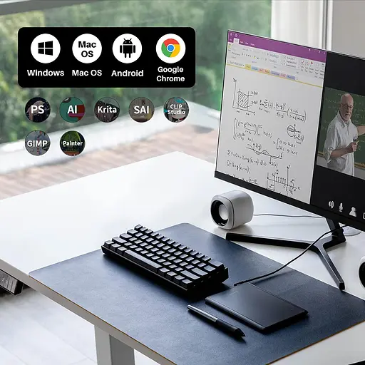 Huion Графічний планшет 4.17"x 2.6" H420X USB-C чорний - фото 5