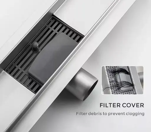 Душевой трап Gappo 70х500 мм, нержавеющая сталь G85007-2 - фото 3