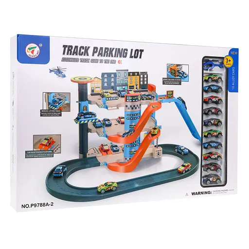 Паркінг Ramiz 4-поверховий з ліфтом машинки, вертоліт та гірка P9788A-2 - фото 2